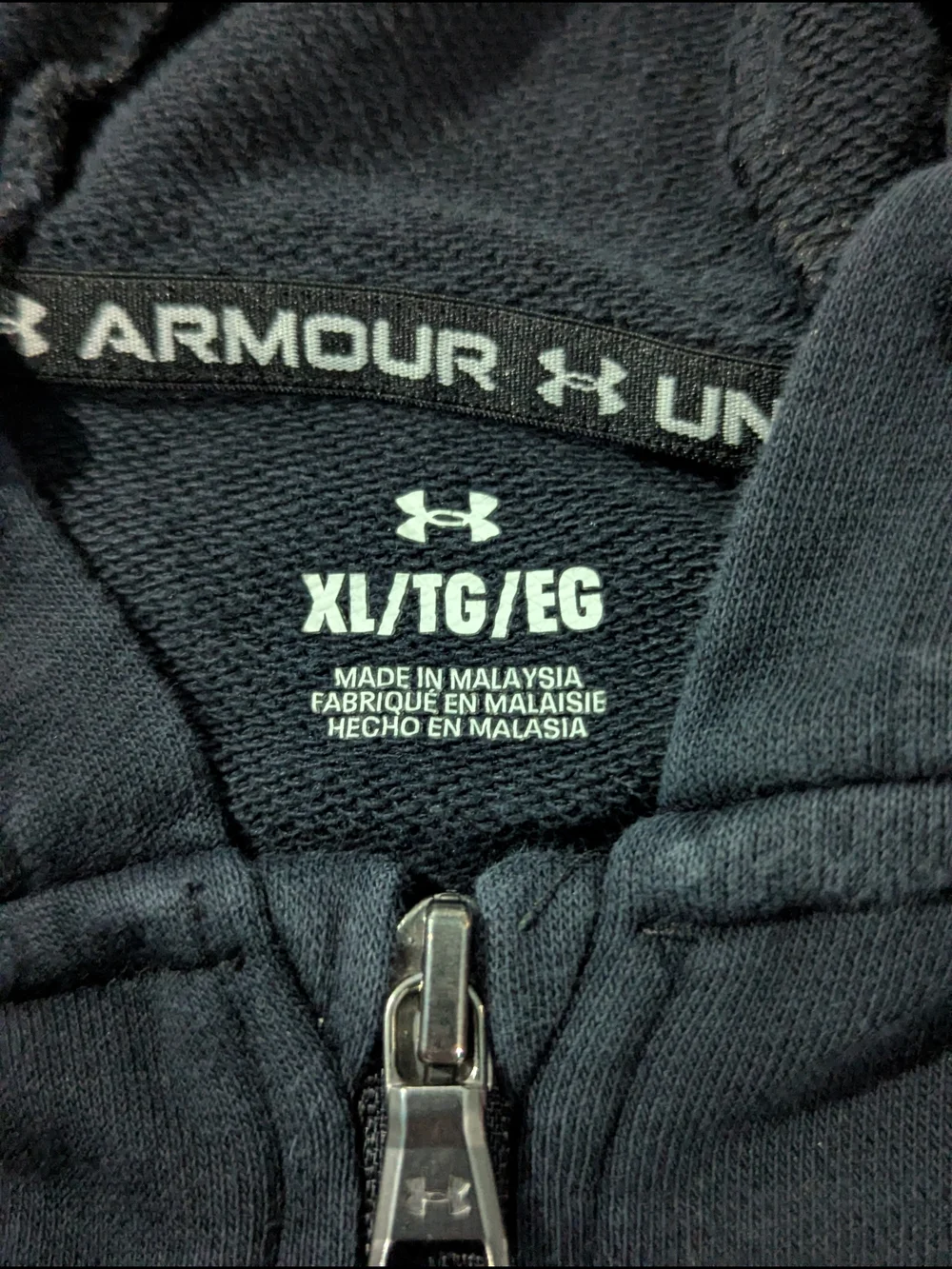 Under Armour Black Zip-Up Hoodie